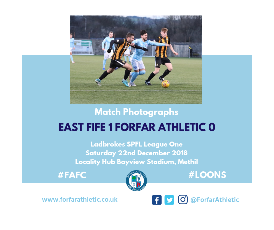 2018 12 22 East Fife 1 Forfar Athletic 0