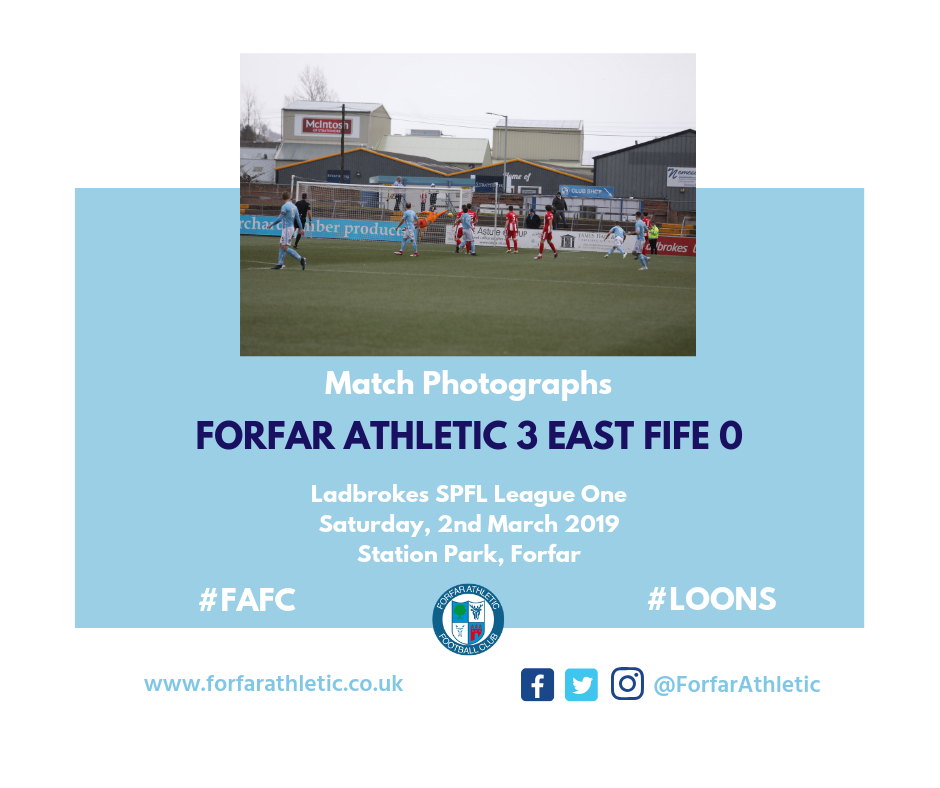 2019 03 02 Forfar Athletic 3 East Fife 0