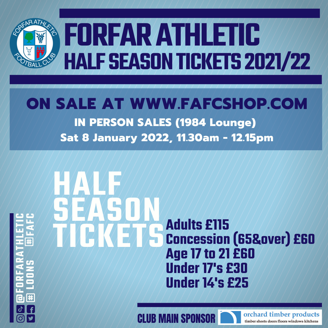 Half season tickets 03.01.2021