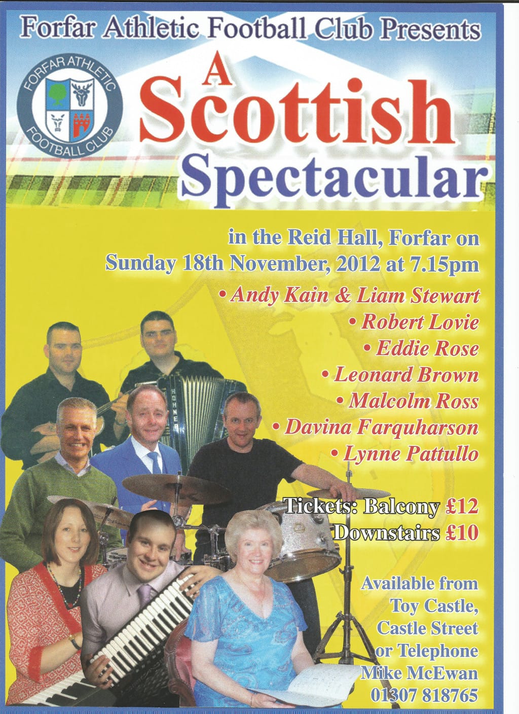 2012 Scottish Concert poster