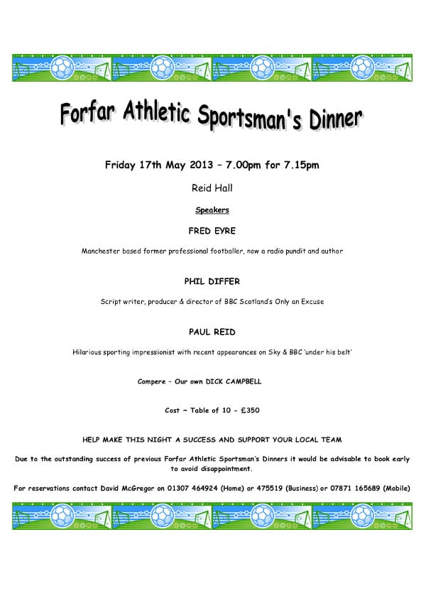 2013 Sportsmans Dinner Flyer 600